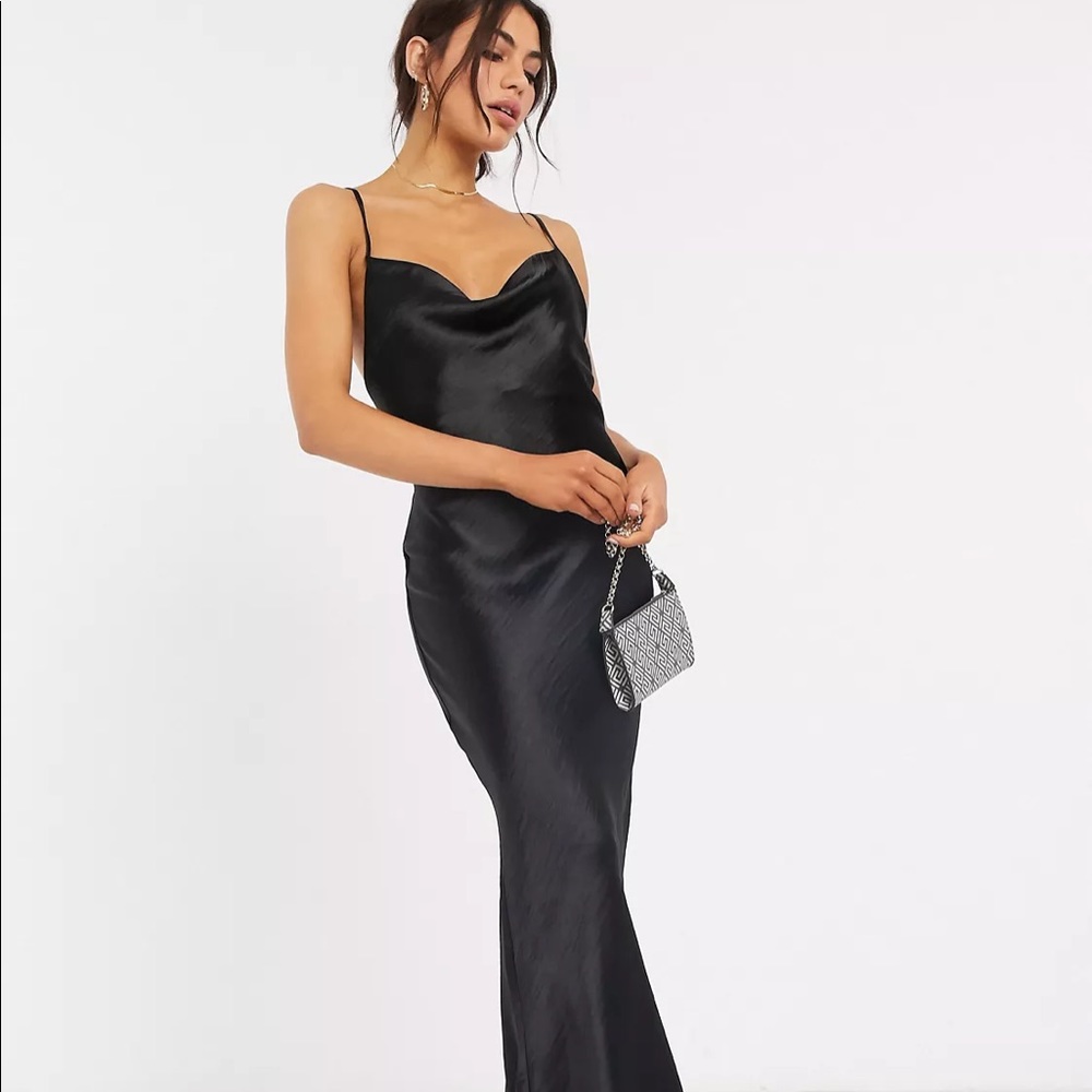 Black Maxi Slip Dress - Never Worn